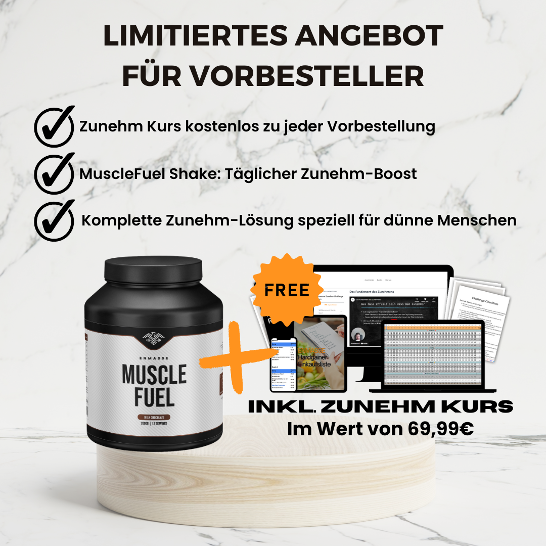 MuscleFuel Zunehm Shake gesund und effektiv zunehmen!